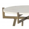 Sunpan Anak Side Table in White - Frame Detail
