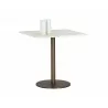 Sunpan Enco Bistro Table - Square - 30" - Angled View wqith Decoration - Sunpan Enco Bistro Table - Square - 30" - Angled View wqith Decoration