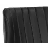 Clinton Dining Chair - Bravo Black - Seat Back Close-up - Clinton Dining Chair - Bravo Black - Seat Back Close-up