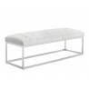 Sutton Bench - Cantina White - Angled
