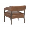 Sunpan Carlyle Lounge Chair in Shalimar Tobacco Leather - Back Angle