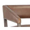 Sunpan Carlyle Lounge Chair in Shalimar Tobacco Leather - Seat Back