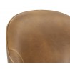 Bretta Swivel Dining Chair - Tobacco Tan - Seat Back Close-Up