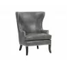 Royalton Lounge Chair - Overcast Grey - Angled - Royalton Lounge Chair - Overcast Grey - Angled