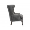 Royalton Lounge Chair - Overcast Grey - Side Angle
