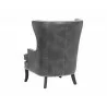 Royalton Lounge Chair - Overcast Grey - Back Angle - Royalton Lounge Chair - Overcast Grey - Back Angle