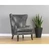 Royalton Lounge Chair - Overcast Grey - Angled View - Royalton Lounge Chair - Overcast Grey - Angled View