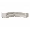  Sunpan Cairo Darren Sectional Set - Moto Stucco - Angled View -  Sunpan Cairo Darren Sectional Set - Moto Stucco - Angled View