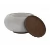 Zenzi End Table - Polo Club Stone - Top Opened - Zenzi End Table - Polo Club Stone - Top Opened