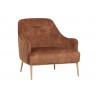 Sunpan Cameron Lounge Chair In Nono Rust - Angled