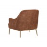 Sunpan Cameron Lounge Chair In Nono Rust - Back Angled