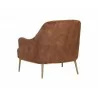 Sunpan Cameron Lounge Chair In Nono Rust - Back Angled - Sunpan Cameron Lounge Chair In Nono Rust - Back Angled