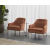 Sunpan Cameron Lounge Chair In Nono Rust - Lifestyle 2