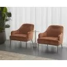 Sunpan Cameron Lounge Chair In Nono Rust - Lifestyle 2 - Sunpan Cameron Lounge Chair In Nono Rust - Lifestyle 2