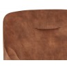 Sunpan Cameron Lounge Chair In Nono Rust - Seat Back Close-up