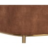 Sunpan Cameron Lounge Chair In Nono Rust - Leg Close-up