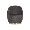 Sunpan Casey Swivel Lounge Chair In Nono Shitake - Front