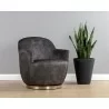 Sunpan Casey Swivel Lounge Chair In Nono Shitake - Lifestyle - Sunpan Casey Swivel Lounge Chair In Nono Shitake - Lifestyle