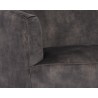 Sunpan Casey Swivel Lounge Chair In Nono Shitake - Seat Close-up