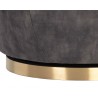 Sunpan Casey Swivel Lounge Chair In Nono Shitake - Base Frame Close-up