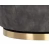 Sunpan Casey Swivel Lounge Chair In Nono Shitake - Base Frame Close-up - Sunpan Casey Swivel Lounge Chair In Nono Shitake - Base Frame Close-up