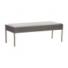 Bellevue Bench - Belfast Heather Grey / Bravo Ash - Angled View