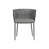 Sarai Dining Armchair - Belfast Koala Grey - Front View - Sarai Dining Armchair - Belfast Koala Grey - Front View