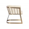  Sunpan Caily Lounge Chair - Bravo Cream - Side Angle