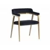 Sunpan Paisley Dining Armchair - Abbington Navy - Angled View - Sunpan Paisley Dining Armchair - Abbington Navy - Angled View