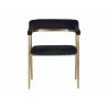 Sunpan Paisley Dining Armchair - Abbington Navy - Front - Sunpan Paisley Dining Armchair - Abbington Navy - Front