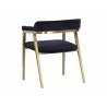 Sunpan Paisley Dining Armchair - Abbington Navy - Back Angle - Sunpan Paisley Dining Armchair - Abbington Navy - Back Angle