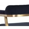 Sunpan Paisley Dining Armchair - Abbington Navy - Back Angle Close-up - Sunpan Paisley Dining Armchair - Abbington Navy - Back Angle Close-up
