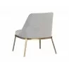 Dover Lounge Chair - Napa Stone / Polo Club Stone - Back Angle - Dover Lounge Chair - Napa Stone / Polo Club Stone - Back Angle