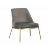 Dover Lounge Chair - Bravo Portabella / Sparrow Grey - Angled View - Dover Lounge Chair - Bravo Portabella / Sparrow Grey - Angled View