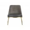 Dover Lounge Chair - Bravo Portabella / Sparrow Grey - Front - Dover Lounge Chair - Bravo Portabella / Sparrow Grey - Front
