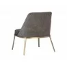 Dover Lounge Chair - Bravo Portabella / Sparrow Grey - Back Angle - Dover Lounge Chair - Bravo Portabella / Sparrow Grey - Back Angle