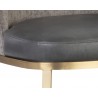Dover Lounge Chair - Bravo Portabella / Sparrow Grey - Seat Close-up