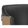 Carter Barstool - Napa Black / Napa Cognac - Arm Close--Up - Carter Barstool - Napa Black / Napa Cognac - Arm Close--Up