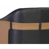 Carter Barstool - Napa Black / Napa Cognac - Seat Back