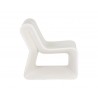 Odyssey Lounge Chair - White - Side Angle