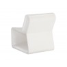Odyssey Lounge Chair - White - Back Angle