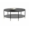 Sunpan Zuma Coffee Table - Angled with Decor - Sunpan Zuma Coffee Table - Angled with Decor