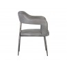 Kenny Dining Armchair - Bravo Metal - Side Angle