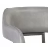 Kenny Dining Armchair - Bravo Metal - Seat Back Close-Up - Kenny Dining Armchair - Bravo Metal - Seat Back Close-Up