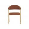 Sunpan Burgos Dining Armchair in Belfast Rust - Front