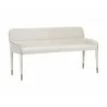 Sunpan Cortland Banquette in Belfast Oatmeal - Angled View - Sunpan Cortland Banquette in Belfast Oatmeal - Angled View