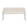Sunpan Cortland Banquette in Belfast Oatmeal - Front
