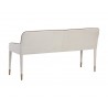 Sunpan Cortland Banquette in Belfast Oatmeal - Back Angle