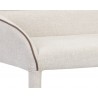 Sunpan Cortland Banquette in Belfast Oatmeal - Seat Close-up