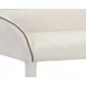 Sunpan Cortland Banquette in Belfast Oatmeal - Seat Close-up - Sunpan Cortland Banquette in Belfast Oatmeal - Seat Close-up